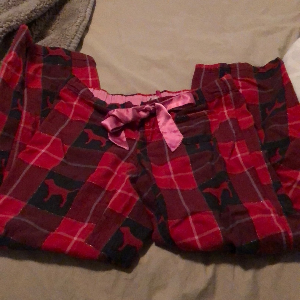 Cozy flannel Victoria secret pink pajama pants